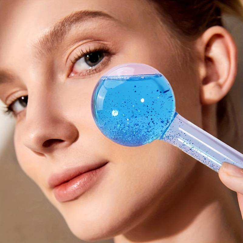 Box Of Two Glitter Massage Beauty Ball Facial Cooling, Neck And Eyes, Daily Beauty, Skin
