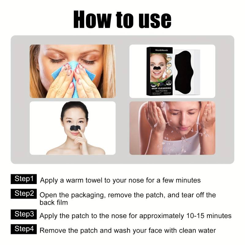 Deep Cleansing Blackhead Remover Strips (Pack of 20)