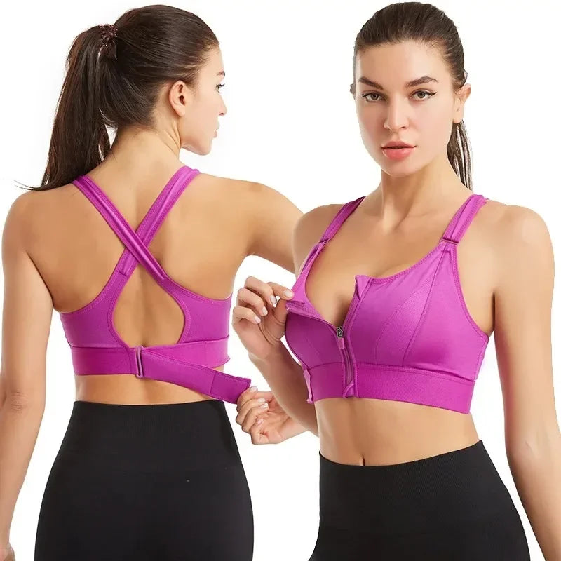 LAST DAY SALE 80% OFF- Pack Of-3 Light Weight Fitness Cross Padded Sport Bra