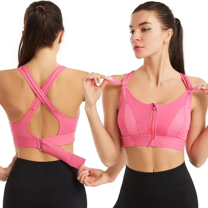 LAST DAY SALE 80% OFF- Pack Of-3 Light Weight Fitness Cross Padded Sport Bra