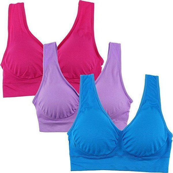 Seamless  Women Sports Lightly Air Bra Pack Of 3