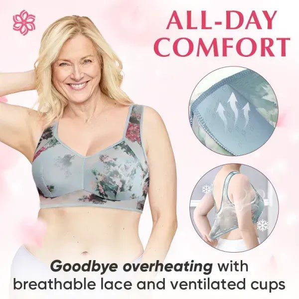 🔥Last Day Promotion - 49% OFF🔥Ice Silk Lace Cooling Comfort Bra