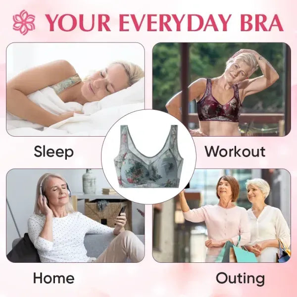 🔥Last Day Promotion - 49% OFF🔥Ice Silk Lace Cooling Comfort Bra